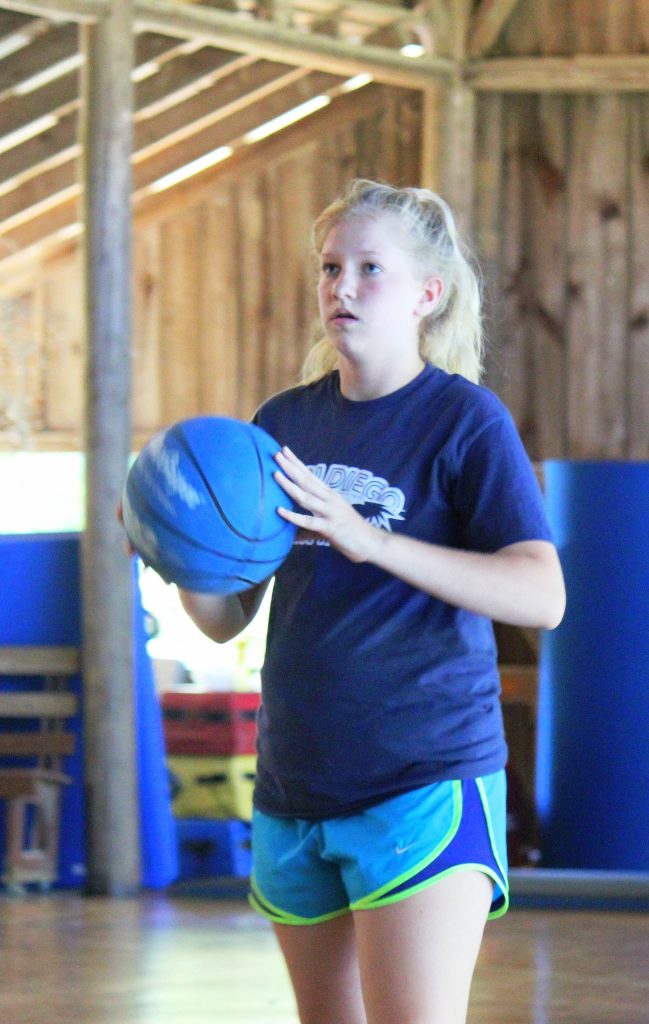 Basketball practice at Riverview